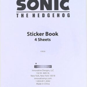 Sonic the Hedgehog Sticker Book, 300+ Stickers, 4 Sheets - Image 3