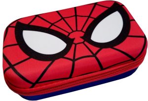 Spider-Man Pencil Case – Hard Shell Zipper Box for Kids' School Supplies
