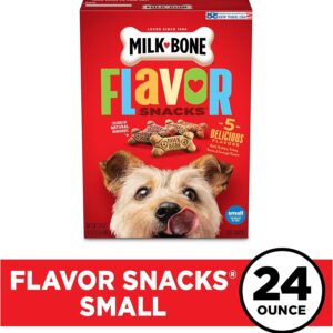 Milk-Bone Small Dog Treats – Crunchy Biscuits, 24 oz, 5 Flavors
