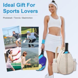 Pickleball Sling Bag – Waterproof Tennis & Badminton Backpack for Men & Women with Wet Pocket & Hidden Fence Hook, Machine Washable (2 colors) - Image 6