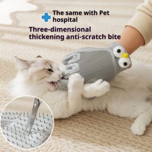 Pet Grooming Gloves – Hair Removal and Massage Brush for Cats and Dogs, Gentle Deshedding Glove Tool - Image 4