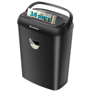 10-Sheet Cross-Cut Paper Shredder with 3.43-Gallon Bin – P-4 Security Level, Shreds CDs & Credit Cards, Anti-Jam Design for Home or Office - Image 3