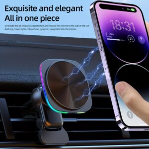 Wireless Car Charger Mount – Fast Charging Phone Holder for Dashboard & Air Vent