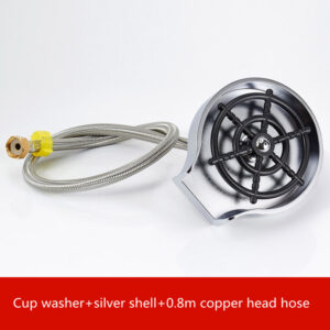High-Pressure Automatic Cup Washer – Sink Faucet Attachment for Bar Counters & Kitchens, Rinse Tool for Coffee Pitchers & Glassware - Image 7
