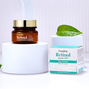 GUANJING Retinol Eye Cream – Natural Vegan Anti-Aging Moisturizer for Dark Circles, Wrinkles & Brightening