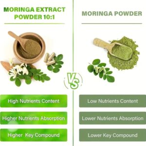 Moringa Capsules – Pura Moringa Leaf Supplement for Energy, Metabolism & Immune Support, 60ct Dietary Supplement - Image 4
