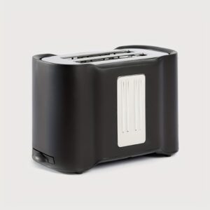2-Slice Stainless Steel Toaster – Extra Wide Slots for Bagels & Bread, Fast & Even Toasting, Drop-Down Crumb Tray for Easy Cleaning