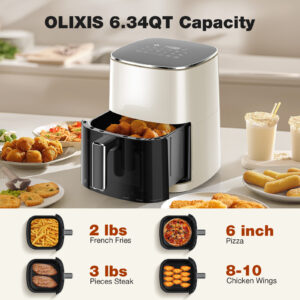 12-in-1 Digital Air Fryer with Window, 6-Quart Square Basket – Roast, Reheat, Bake, Dehydrate, Steam & More, 400°F Max Temp - Image 6