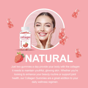 Collagen Peptide Gummies – Skin, Hair, Nails & Joint Support – Hydrolyzed Type I & III Collagen – 60 Gummies - Image 3