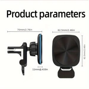 Wireless Car Charger Mount – Fast Charging Phone Holder for Dashboard & Air Vent - Image 4