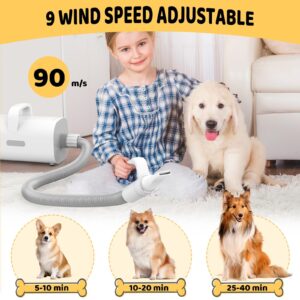 4-in-1 Smart Pet Hair Dryer – High-Speed Negative Ion, Adjustable Heat & Wind for Dogs & Cats - Image 3