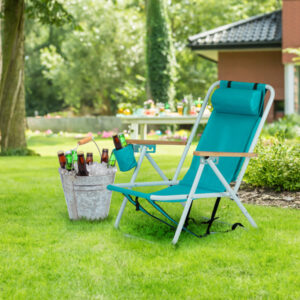Mint Green Beach Chair – 1pc, Foldable, 23x21.7x31.5in, Portable & Comfortable - Image 6