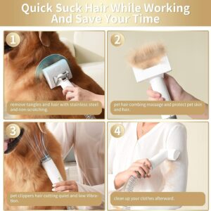 5-in-1 Dog Grooming Kit – Low-Noise Hair Remover with 2 Suction Modes, Small & Medium Pets - Image 4