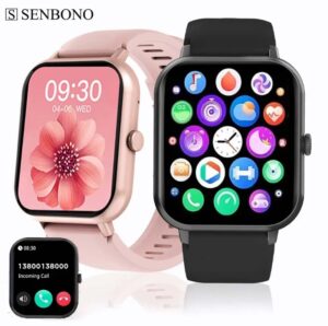 ZL54CJ Smartwatch – Square Design, BT Call, Heart Rate, Fitness Tracker, Waterproof, iOS & Android