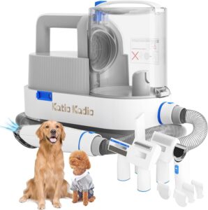 5-in-1 Dog Grooming Kit – Low-Noise Hair Remover with 2 Suction Modes, Small & Medium Pets