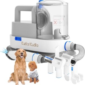 5-in-1 Dog Grooming Kit – Low-Noise Hair Remover with 2 Suction Modes, Small & Medium Pets