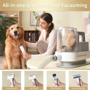 5-in-1 Dog Grooming Kit – Low-Noise Hair Remover with 2 Suction Modes, Small & Medium Pets - Image 3