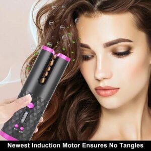 Wireless Automatic Hair Curler – USB Rechargeable Ceramic Rotating Curling Iron Wand for Effortless Hair Styling - Image 3