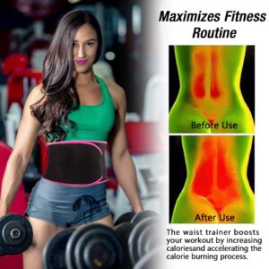 Waist Trimmer Belt – Sweat Slimming Body Shaper Wrap for Weight Loss & Fat Burning (Men & Women)
