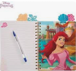 Disney Princess Spiral Journal for Kids – 96 Lined Pages, 8x7" Tab Notebook, Cute Stationery Gift - Image 4