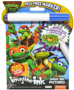 Teenage Mutant Ninja Turtles Imagine Ink Magic Book – Mess-Free Coloring & Game Book with Marker