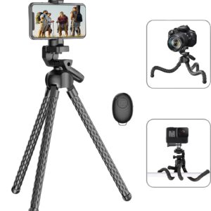 Flexible Octopus Tripod Selfie Stick – Adjustable Phone & Camera Stand for Vlogging and Travel