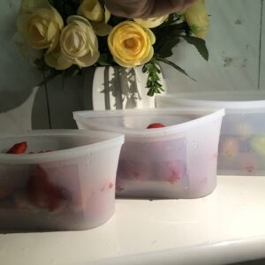 Reusable Silicone Food Storage Bags – 3 Pack Sandwich & Snack Zip Bags, Eco-Friendly & Leakproof - Image 3