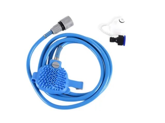 Pet Shower Combo Set – 2-in-1 Grooming Sprayer & Massage Brush for Dogs & Cats