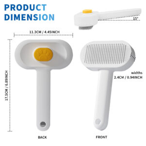 Universal Pet Hair Removal Comb – Gentle & Efficient Grooming Tool for Tangle-Free Fur - Image 3