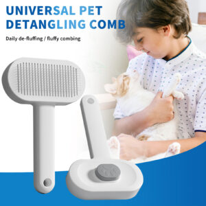 Universal Pet Hair Removal Comb – Gentle & Efficient Grooming Tool for Tangle-Free Fur