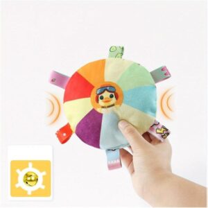 Plush Dog Flying Disc Toys – Interactive Chew & Tug Toy with Bell, Bite-Resistant and Washable - Image 3