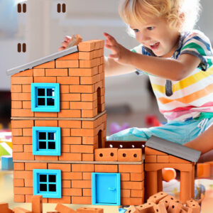Educational Mini Build-A-House Toy – Little Mason Construction Set for Kids