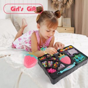 DIY Jewelry Craft Kit for Kids – Necklace & Bead Design Toy for Girls