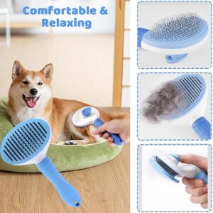 7-Piece Pet Grooming Kit – Self-Cleaning Shedding Brush with Nail Clipper & Bath Accessories - Image 3