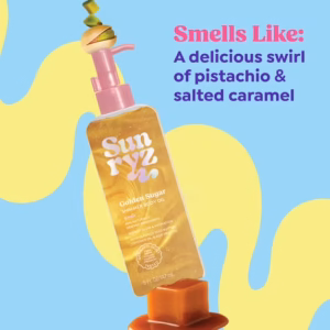 Sunryz Golden Sugar Shimmer Body Oil, Soft Golden Glow, 5 fl oz - Image 4