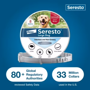 Seresto Flea & Tick Collar For Dogs Over 18 lbs., Vet-Recommended, 8 Month Protection - Image 3