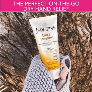 Jergens Ultra Healing Hand and Body Lotion Dry Skin Moisturizer, Vitamins C, E, B5, 2 oz - Image 3