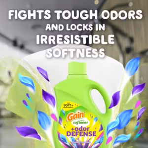 Gain Odor Defense Liquid Fabric Softener, Freshness + Odor Protection, Super Fresh Blast Scent, 35 fl oz, 48 Loads - Image 3