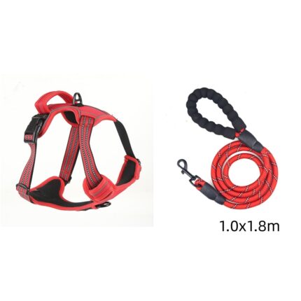No Pull Dog Harness for Medium Dogs – Adjustable Breathable Reflective Pet Vest
