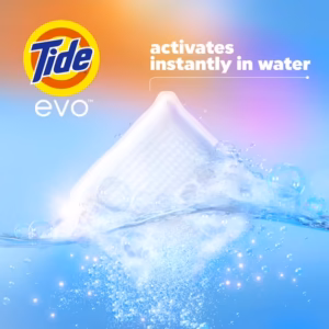 Tide Evo Laundry Detergent Tiles, 100% Concentrated, 6X Cleaning Power, Spring Blast Scent, 16 Count - Image 3