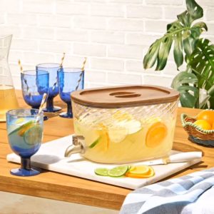 Beautiful 4-Piece 16-Ounce Acrylic Goblet Wine Colorblock Set, Multi-Color by Drew Barrymore - Image 3