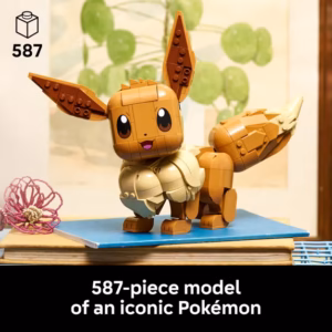 LEGO Pokémon Eevee - Collectible Building Set for Adults, Ages 18+ - Posable Pokémon Figure for Display - Desk, Bookshelf or Home Office Decor - Gift for Men & Women - 72151 - Image 3
