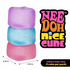 Nee doh Nice Cube, Satisfying Square Shaped Sensory (1 piece random color) - Image 3