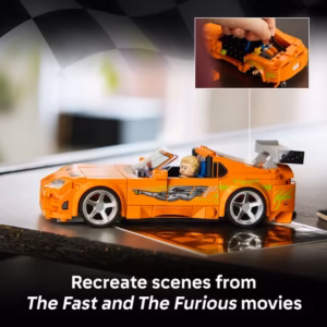 LEGO Speed Champions The Fast and The Furious Toyota Supra MK4 - Building Toy for Boys & Girls, Ages 10+ - Fast and Furious Car with Minifigure - Gift for Birthdays - 77260 - Image 3